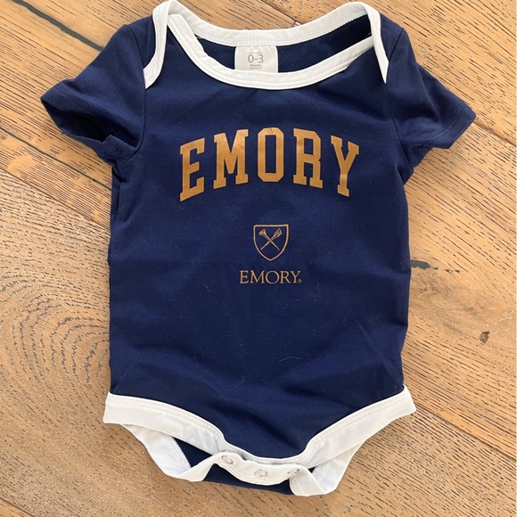 Emory University Baby Onsie 0-3 months Atlanta Georgia Blue - Picture 1 of 3